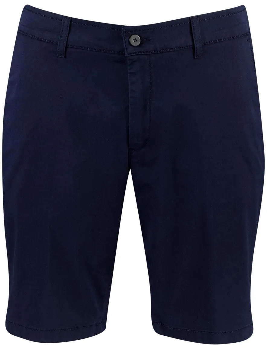 Chino shorts Brax donkerblauw normale fit