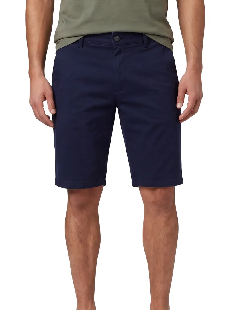 Brax chino shorts donkerblauw katoen elastaan