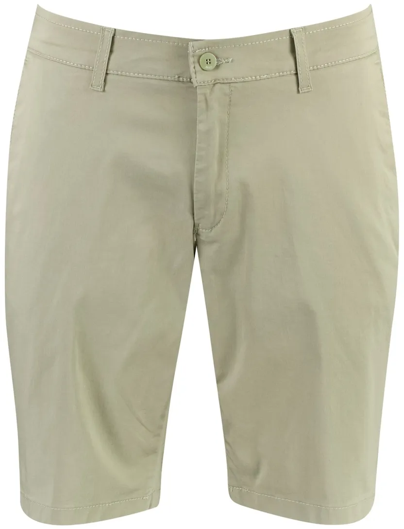 Brax chino shorts khaki katoen polyester elastaan