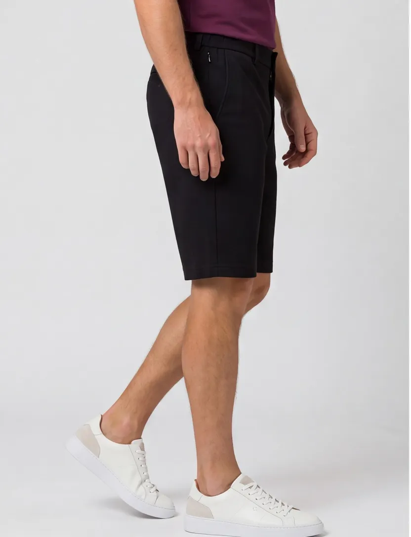 Shorts Brax zwart jersey stretch