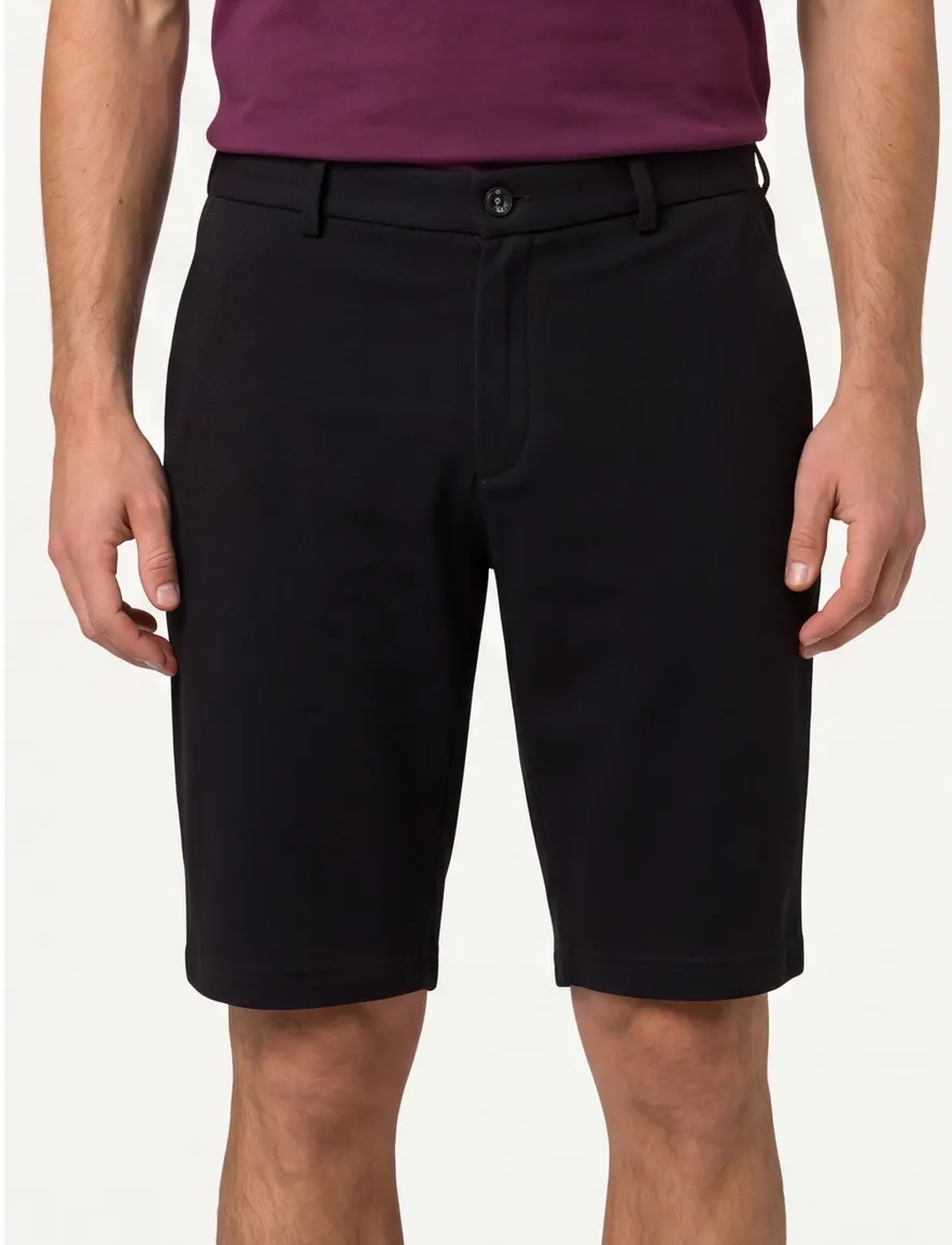 Brax korte broek zwart normale fit