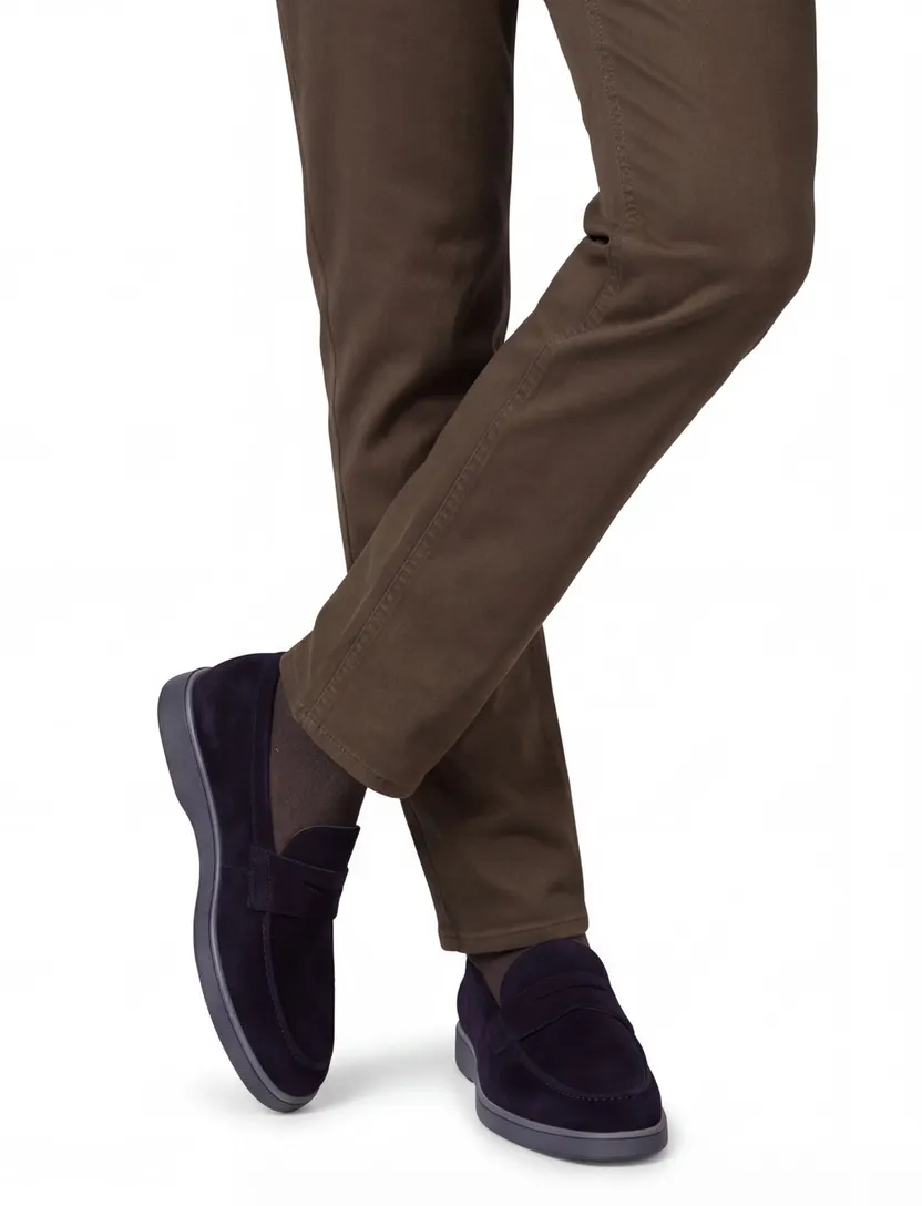 Magnanni loafers donkerblauw leer