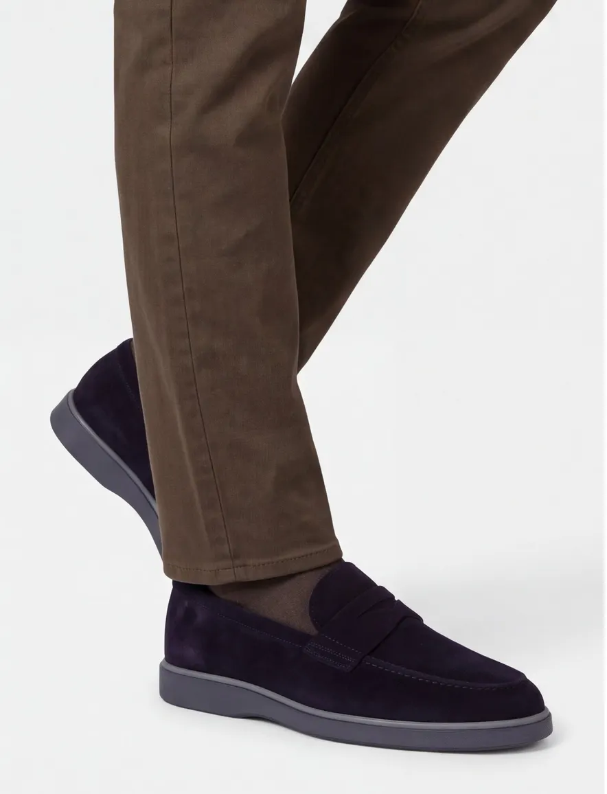 Magnanni loafers donkerblauw leer