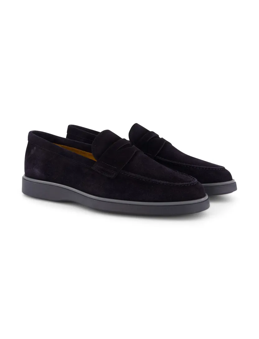 Magnanni loafers donkerblauw leer
