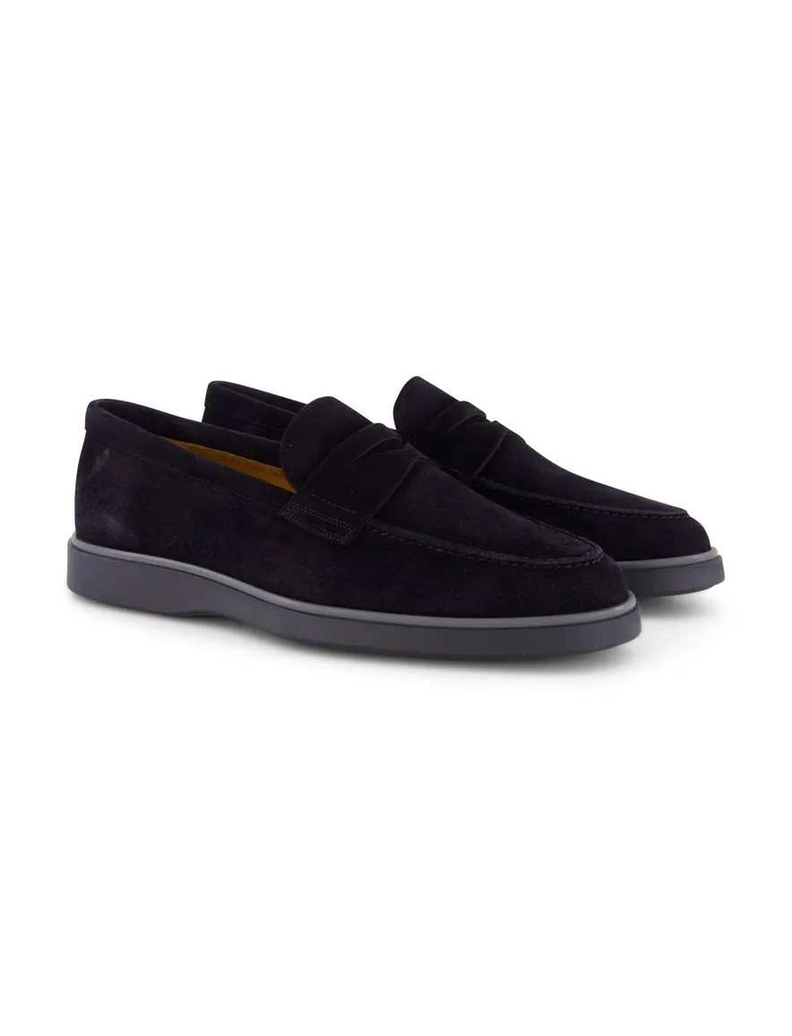 Magnanni loafers donkerblauw leer