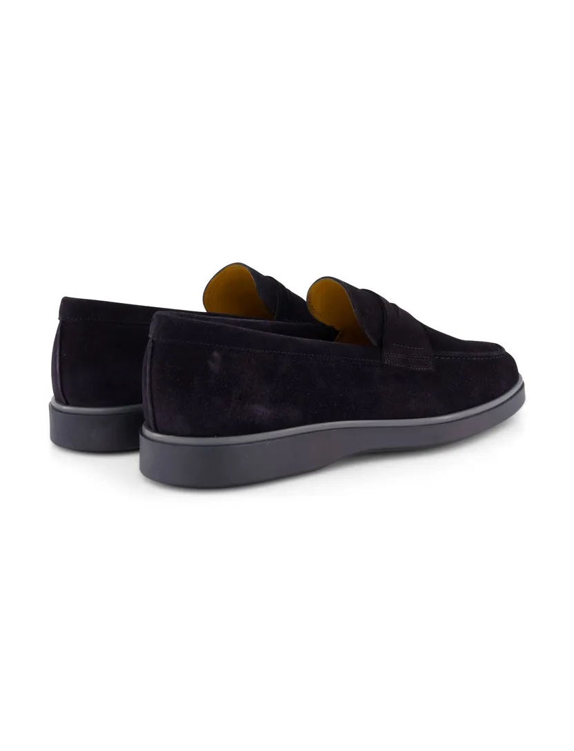 Magnanni loafers donkerblauw leer
