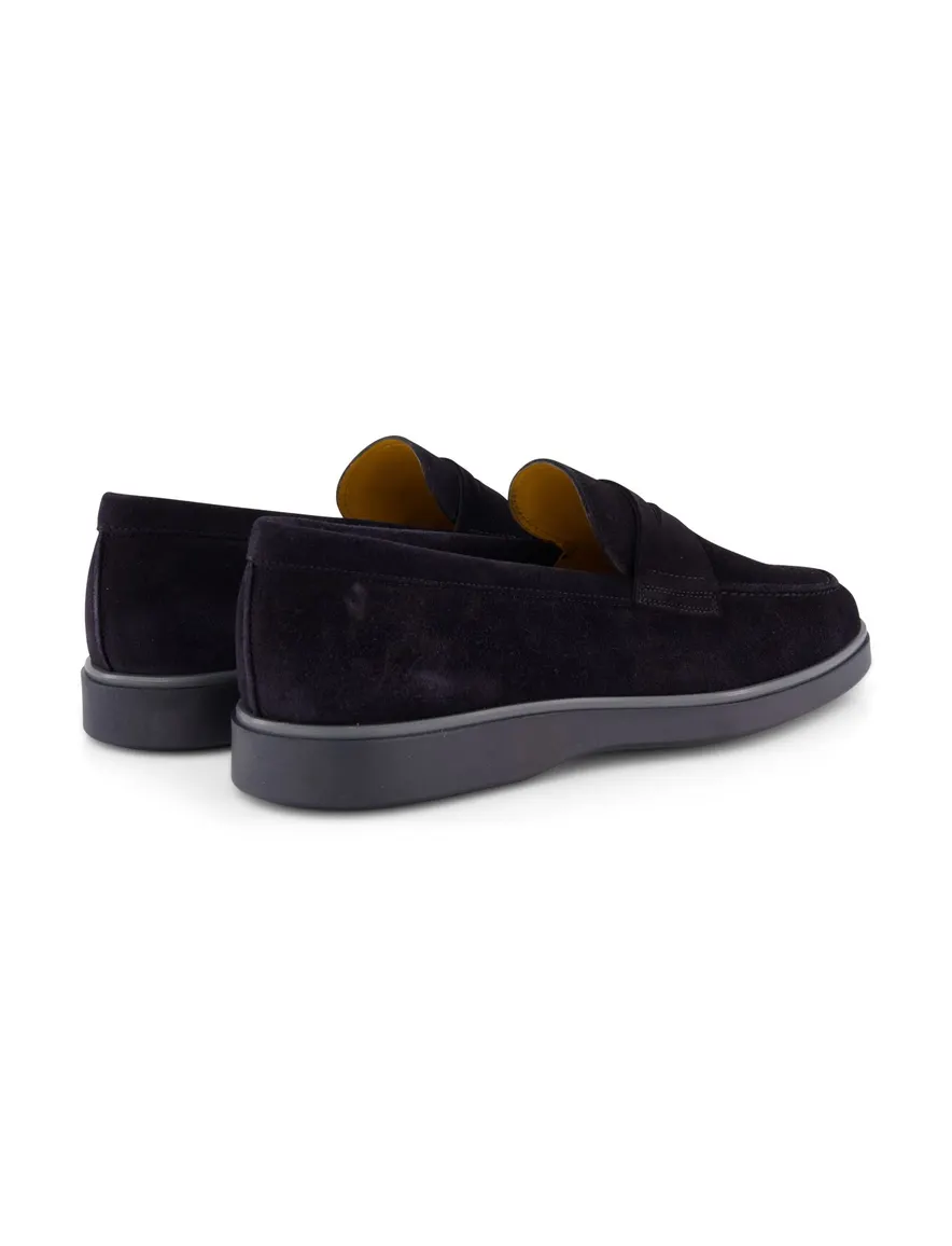 Magnanni loafers donkerblauw leer