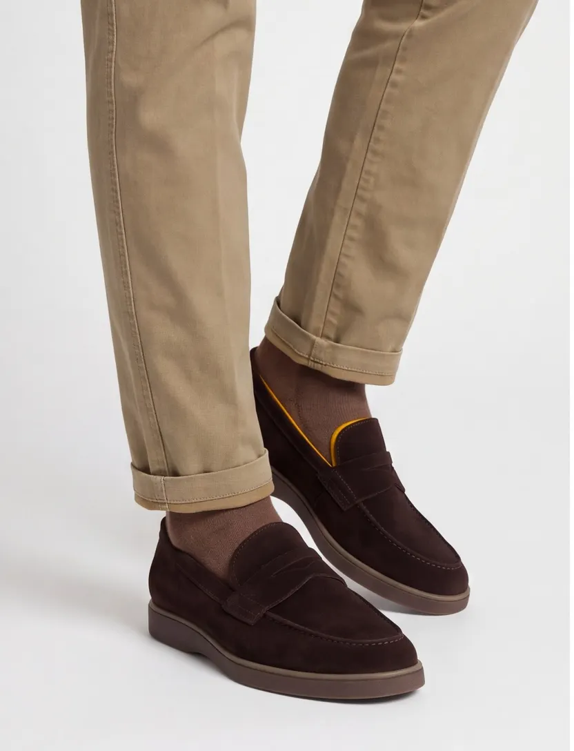 Magnanni loafers bruin leer