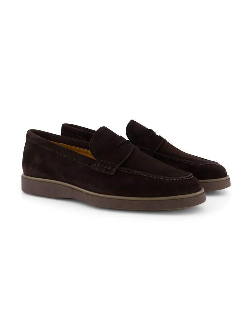 Magnanni loafers bruin leer