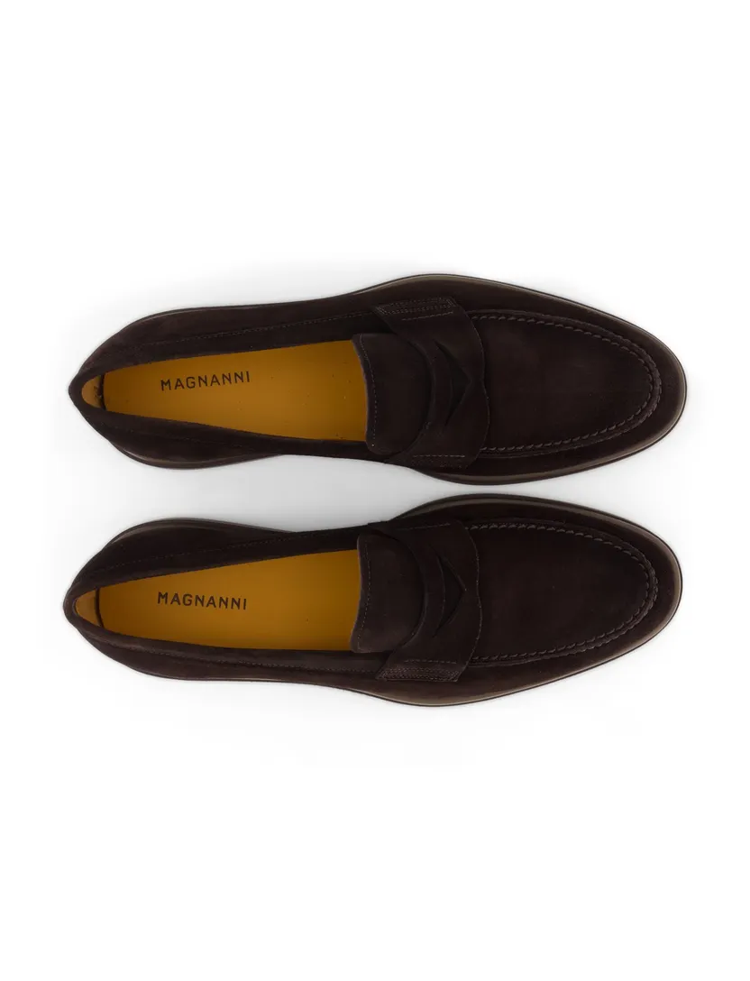 Magnanni loafers bruin leer