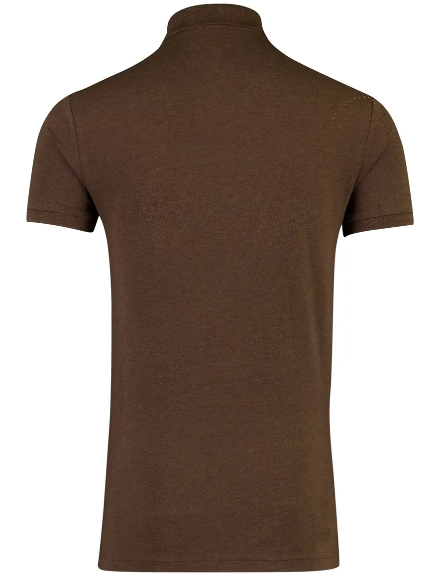 Polo Ralph Lauren Custom Slim Fit poloshirt bruin