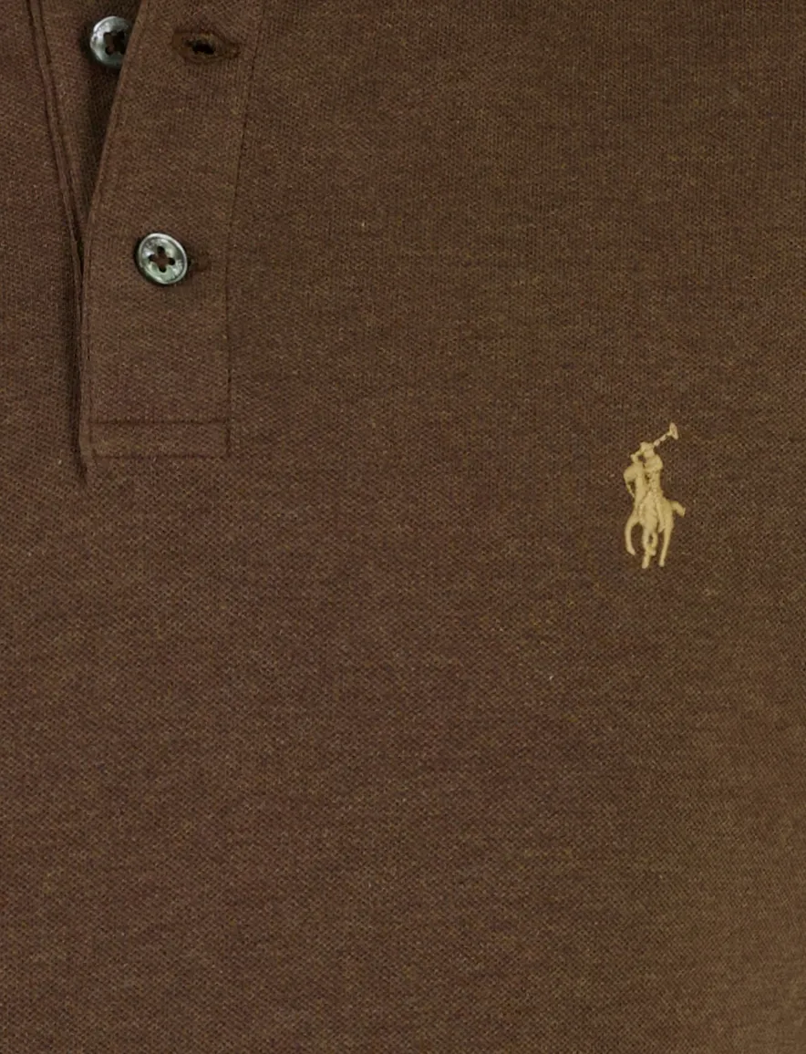 Polo Ralph Lauren Custom Slim Fit poloshirt bruin