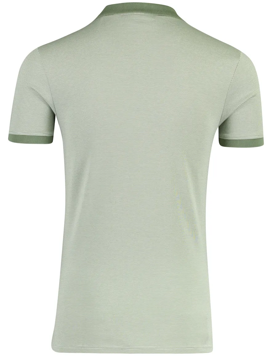 Scotland Blue gestreepte poloshirt groen