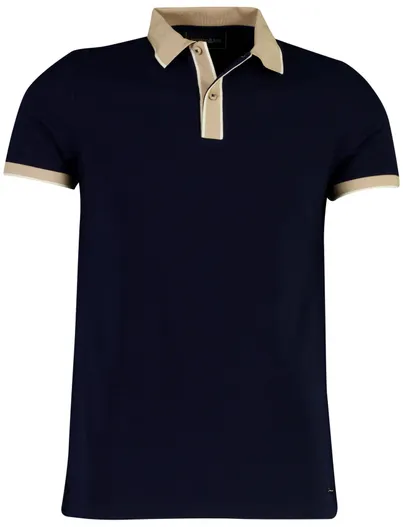 Scotland Blue Scotland Blue poloshirt v-hals donkerblauw