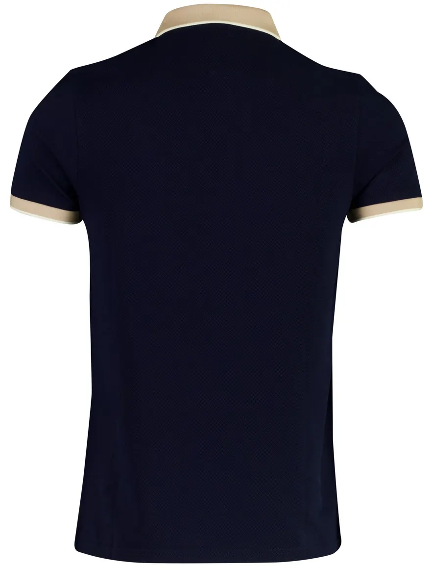 Scotland Blue poloshirt v-hals donkerblauw