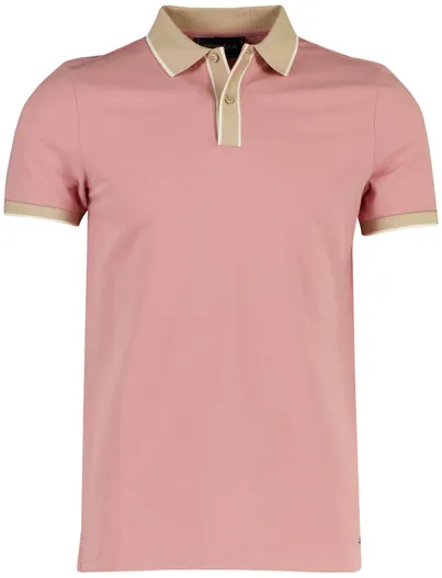 Scotland Blue Scotland Blue poloshirt roze pique korte mouw