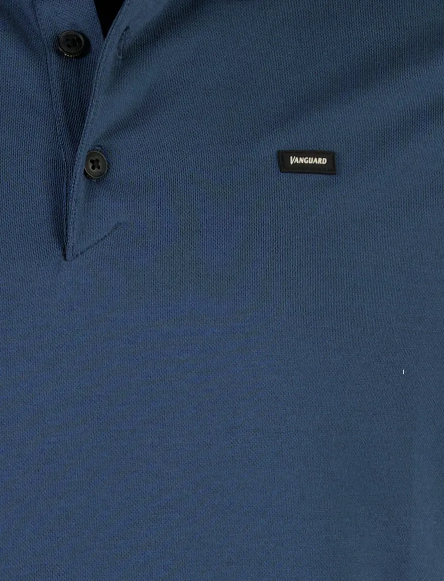 Vanguard polo pique donkerblauw