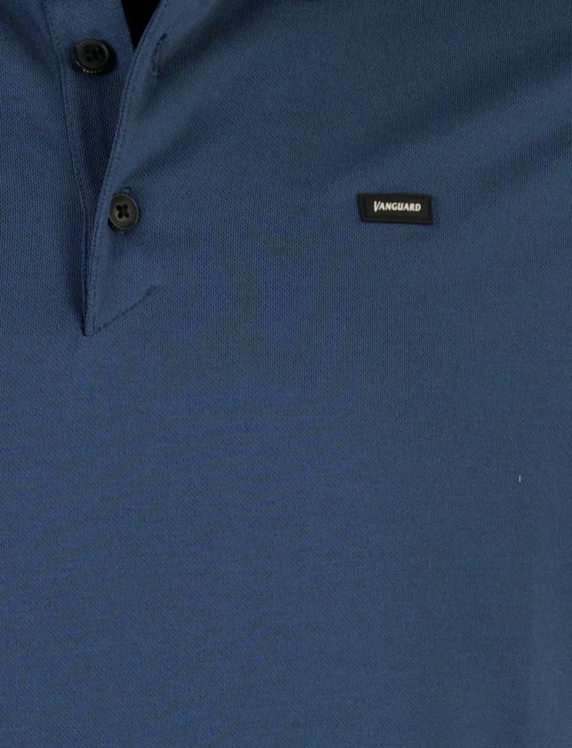Vanguard poloshirt donkerblauw katoen normale fit
