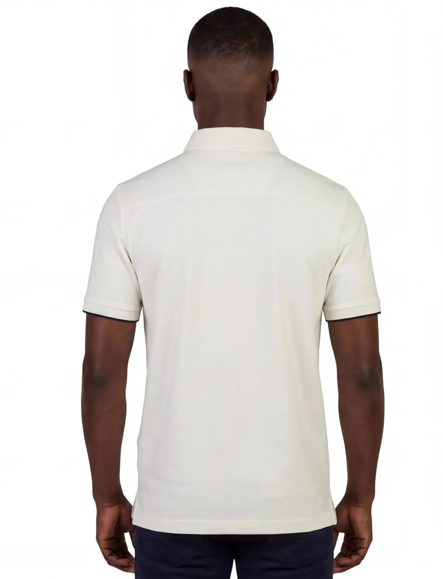 Poloshirt Vanguard wit normale fit katoen