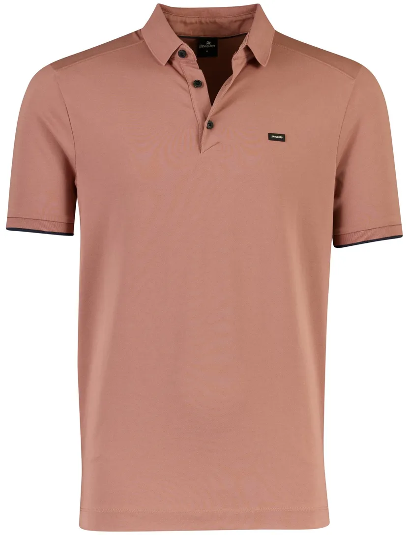 Poloshirt Vanguard oranje katoen polyester stretch normale fit