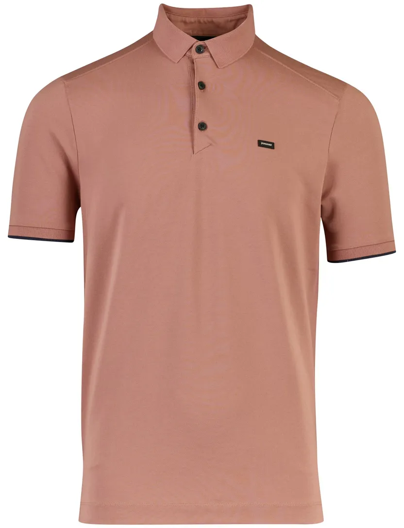 Poloshirt Vanguard oranje katoen polyester stretch normale fit