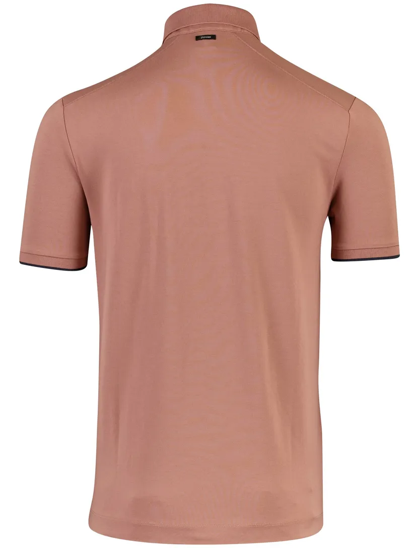 Poloshirt Vanguard oranje katoen polyester stretch normale fit