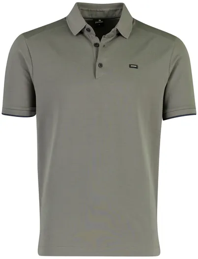 Vanguard Poloshirt Vanguard groen katoen normale fit