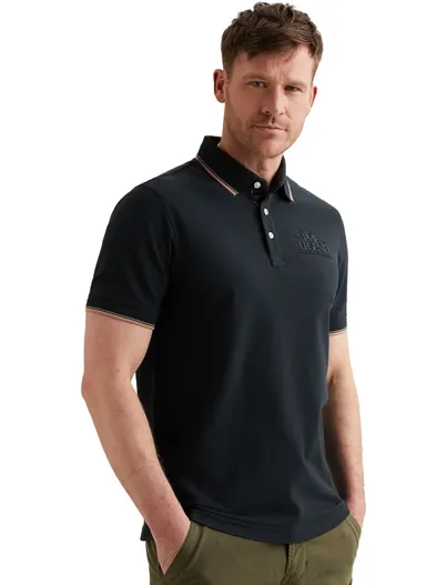 PME Legend PME Legend poloshirt donkerblauw pique effen