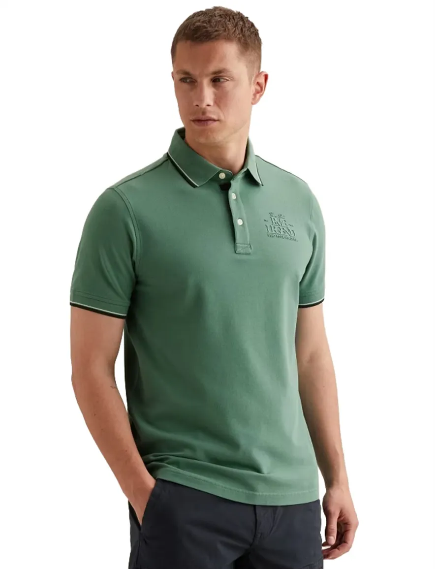 PME Legend poloshirt groen piqué
