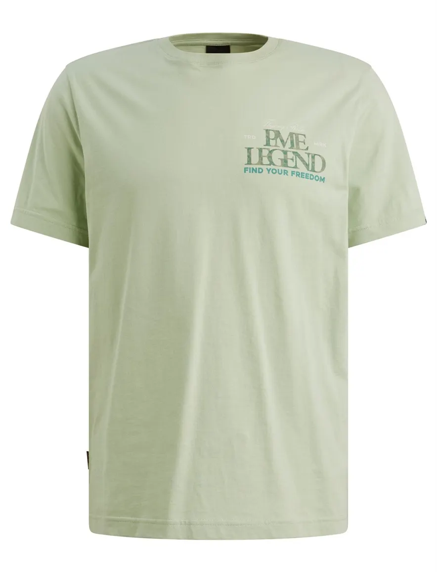 PME Legend T shirt lichtgroen ronde hals