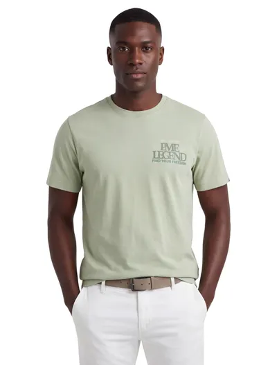 PME Legend PME Legend T shirt lichtgroen ronde hals