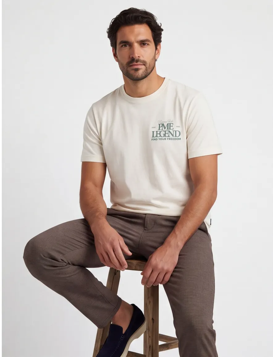 T-shirt PME Legend creme