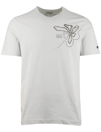 Cast Iron Cast Iron T-shirt groen bloemen print