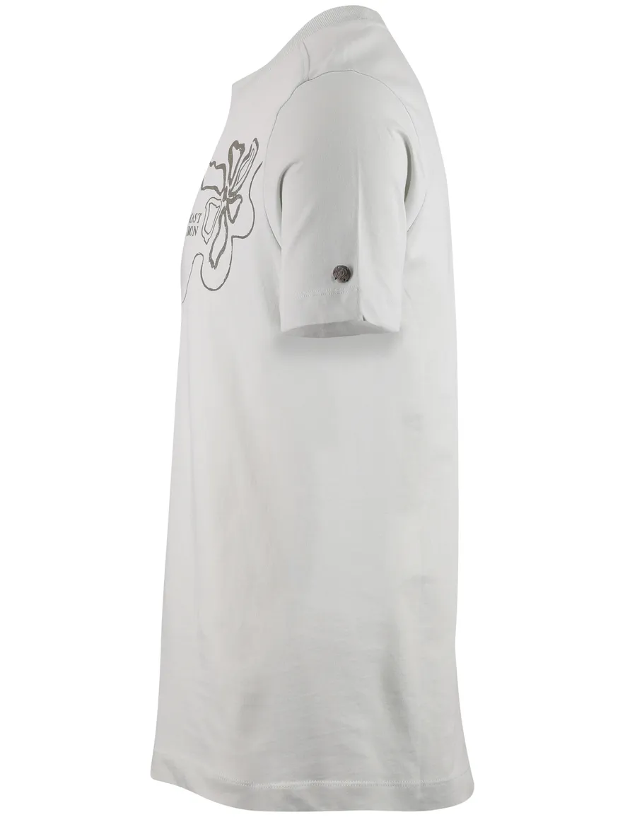 Cast Iron T-shirt groen bloemen print