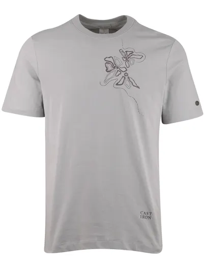 Cast Iron T-shirt Cast Iron grijs 100% katoen