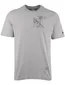 T-shirt Cast Iron grijs katoen normale fit