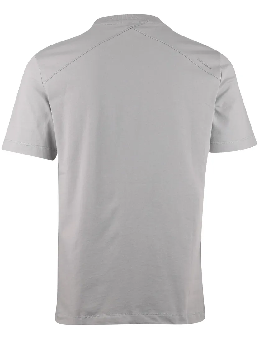 T-shirt Cast Iron grijs 100% katoen