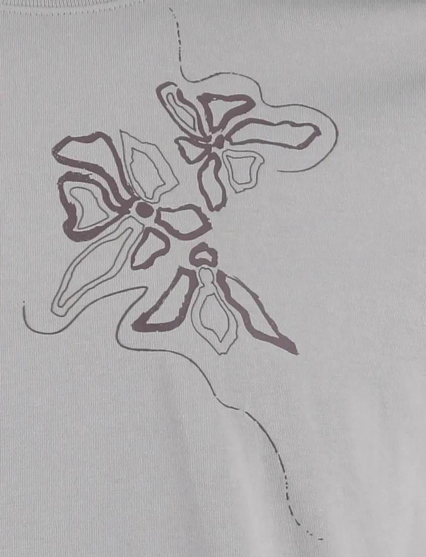 T-shirt Cast Iron grijs 100% katoen