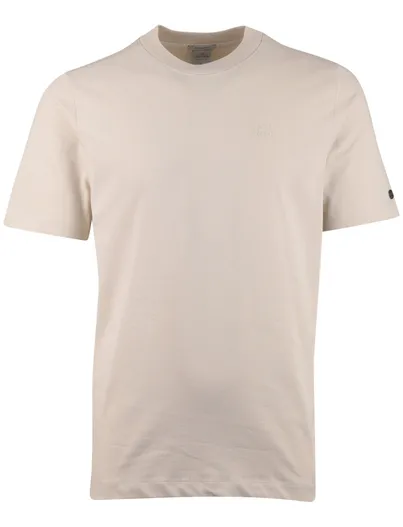 Cast Iron Cast Iron T-shirt creme katoen wijde fit