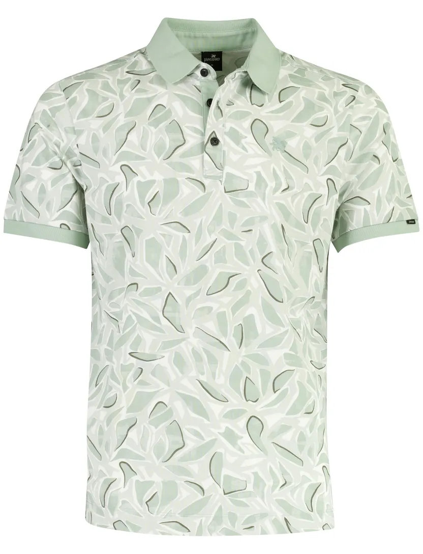 Poloshirt Vanguard groen grafisch geprint