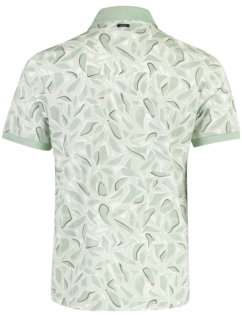 Poloshirt Vanguard groen grafisch geprint