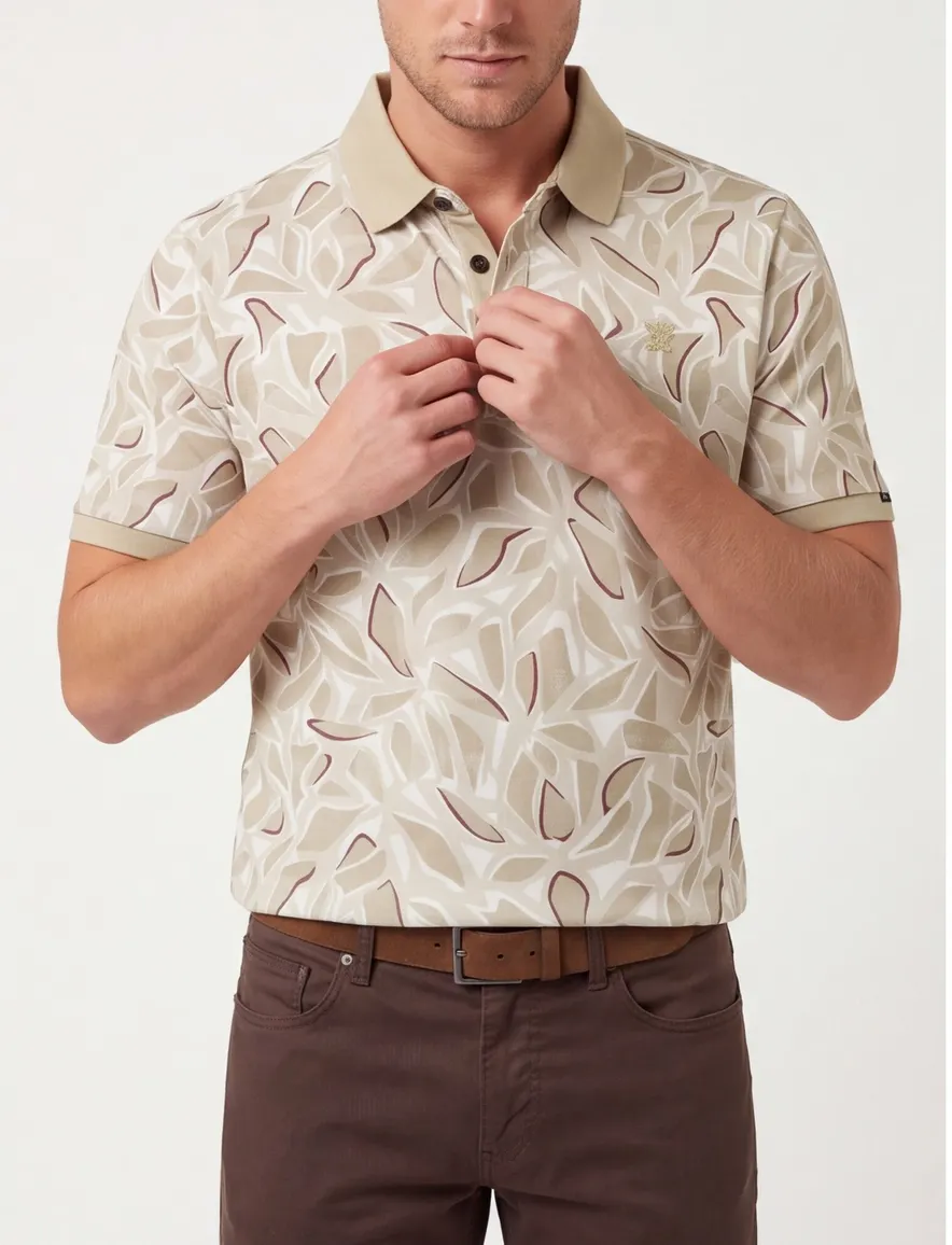 Poloshirt Vanguard beige VPSS2605881-Pure Cashmere