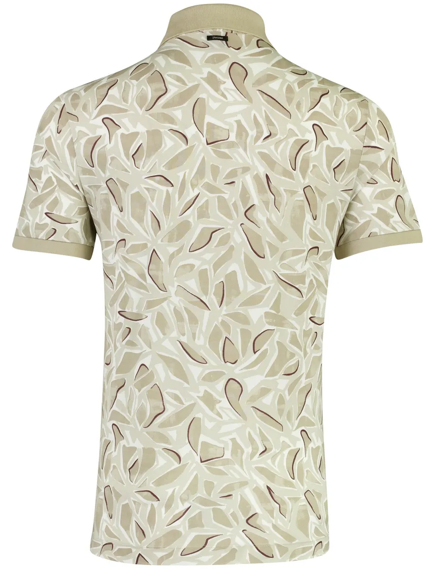 Vanguard poloshirt beige geprint