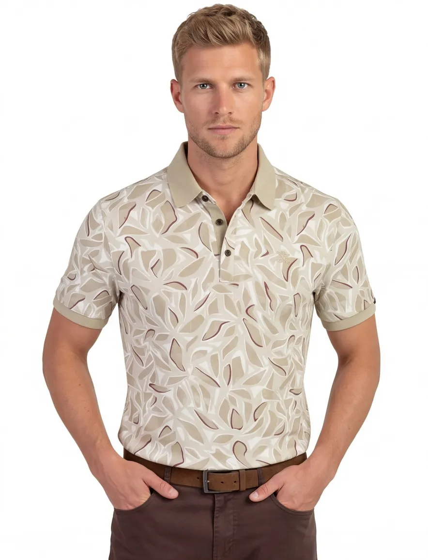 Poloshirt Vanguard beige VPSS2605881-Pure Cashmere