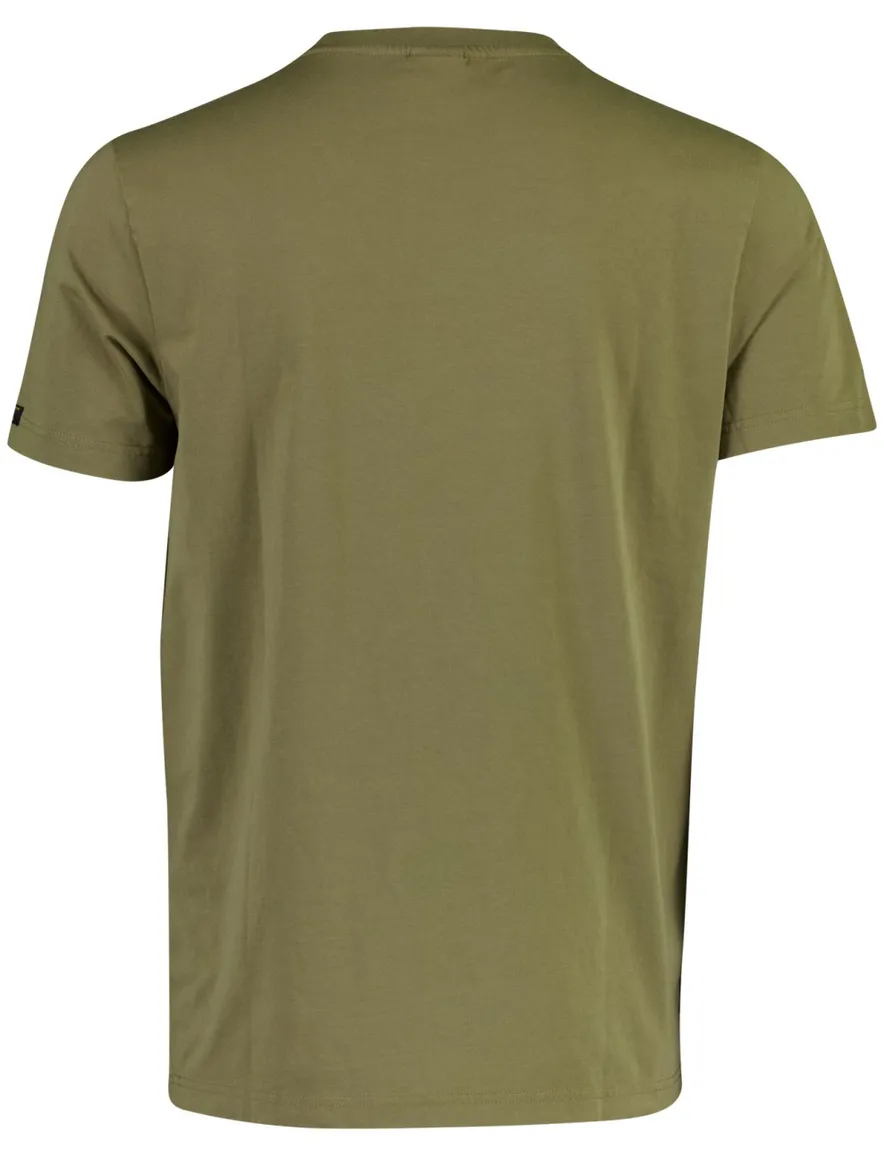 PME Legend T-shirt ronde hals olijfgroen