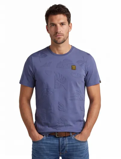 PME Legend PME Legend T-shirt ronde hals blauw