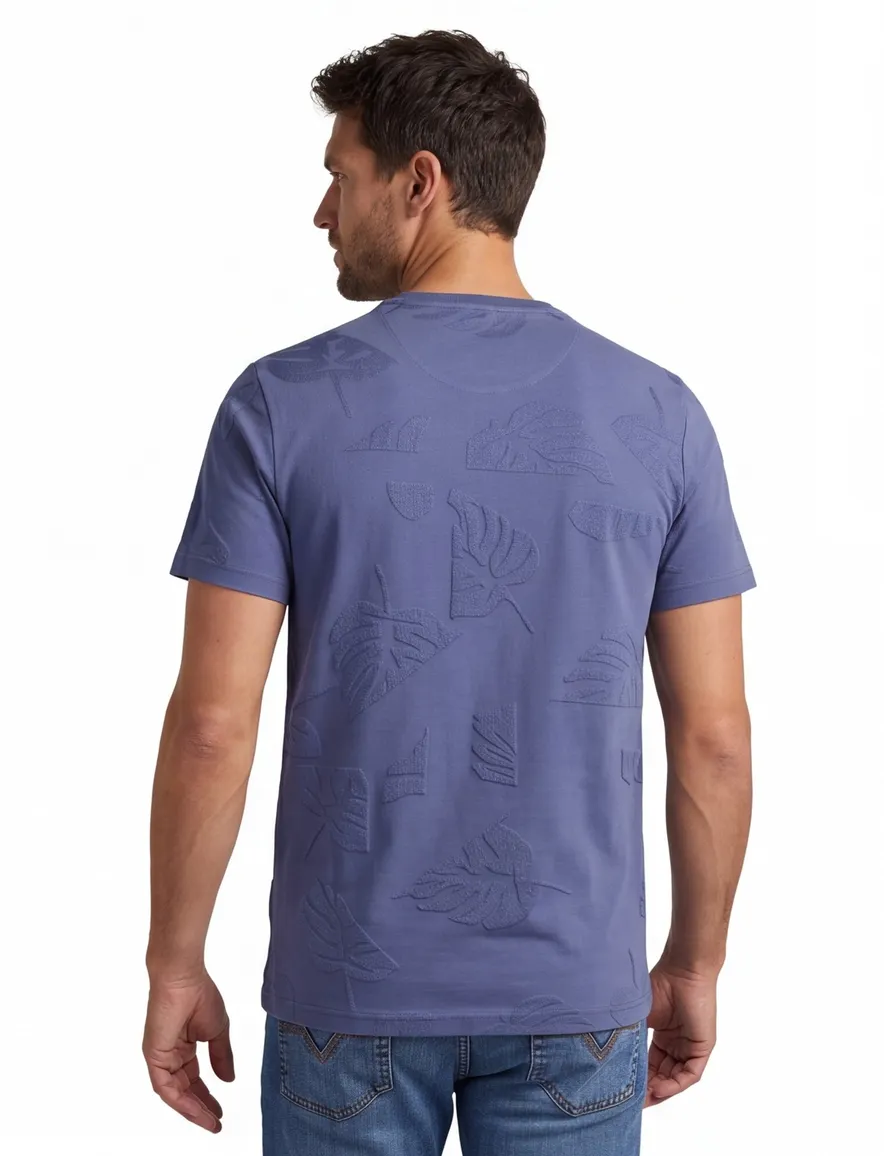 PME Legend t-shirt blauw ronde hals