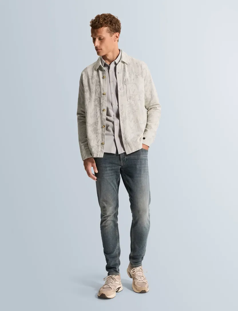 Broek Cast Iron Shiftback groen gemêleerd