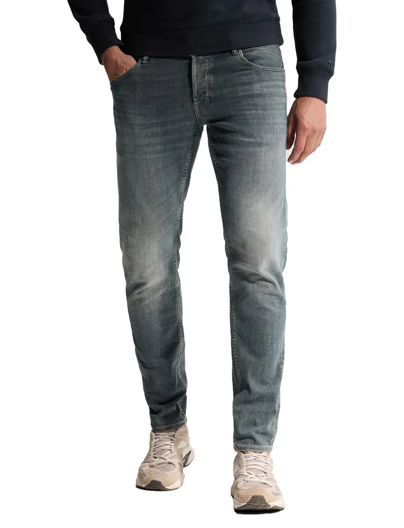 Broek Cast Iron Shiftback groen gemêleerd