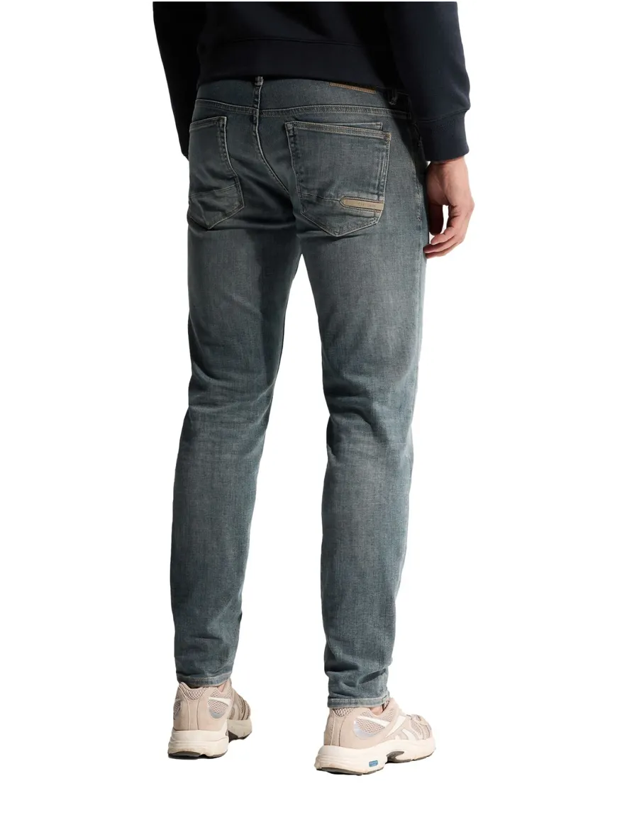 Cast Iron Shiftback 5-pocket spijkerbroek groen gemêleerd
